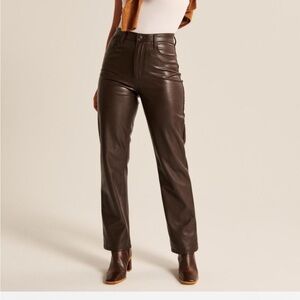 Brown Leather Pants